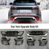 Rear Bumper and Front Face Kit with Square Exhaust Tailpipe for Land Rover Range Rover Velar