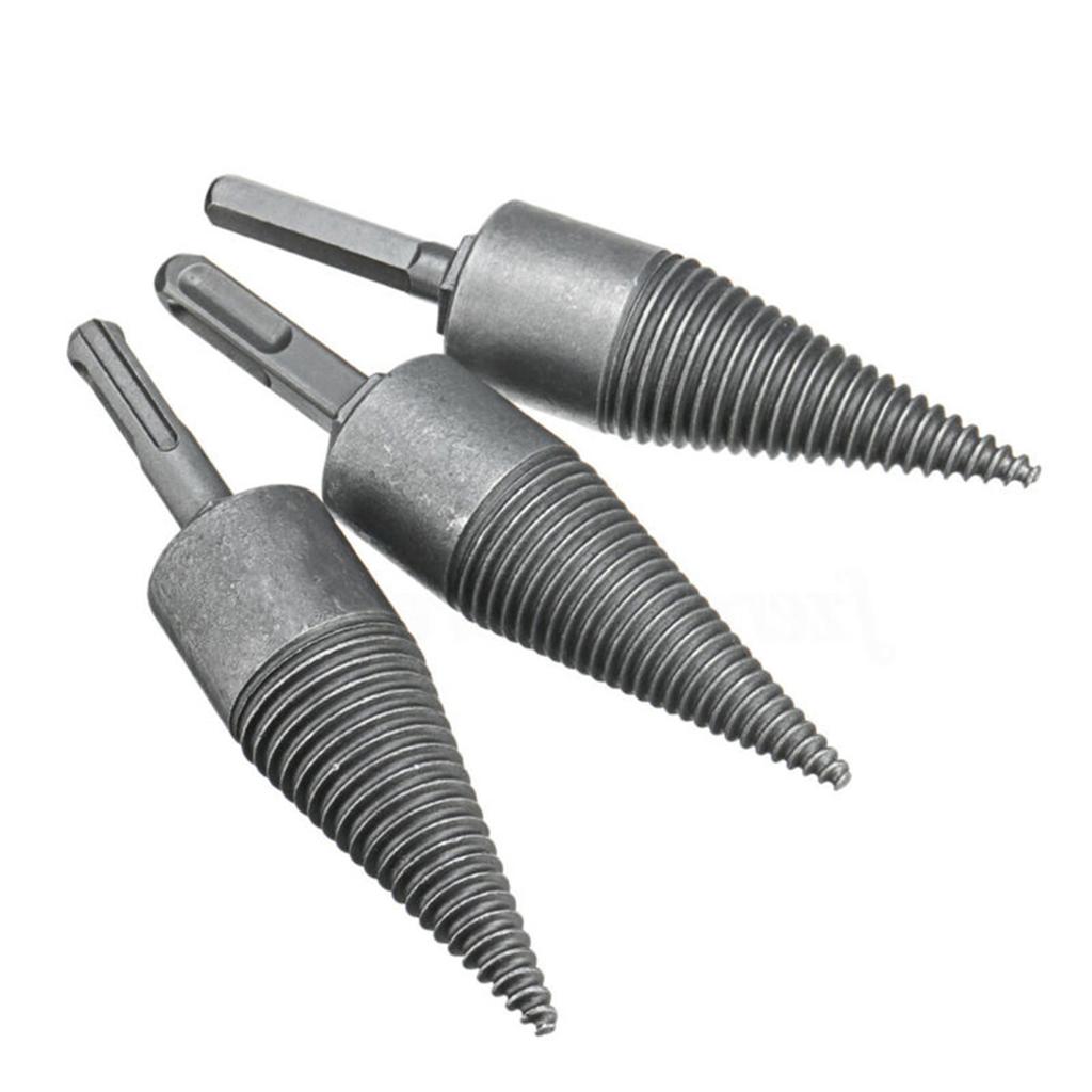 Log Wood Splitting Electric Hammer Drill Bit Splitter Cone Firewood Split