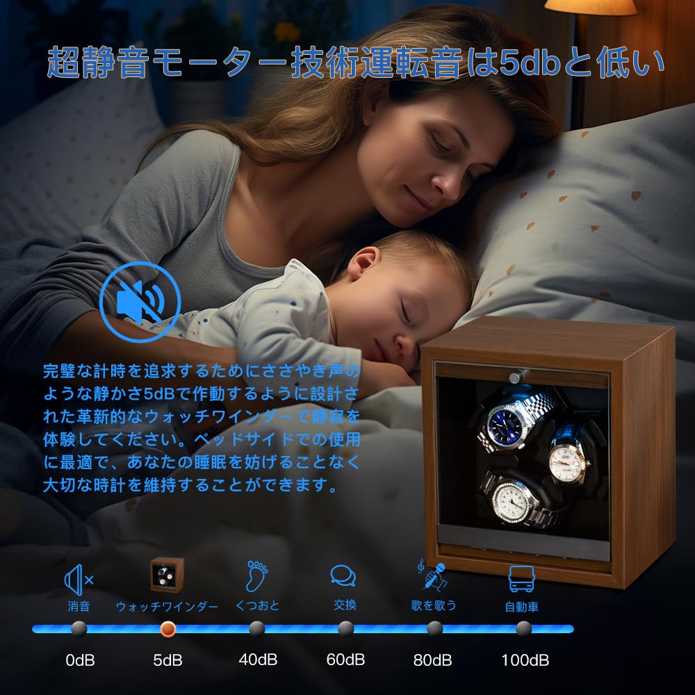 Winding Watch Automatic Watch Winding Made In Mabuchi Automatic Watch Watch Storage LED 4 3 Windings Machine, Winder, Machine, Japan, Motor, Winder,