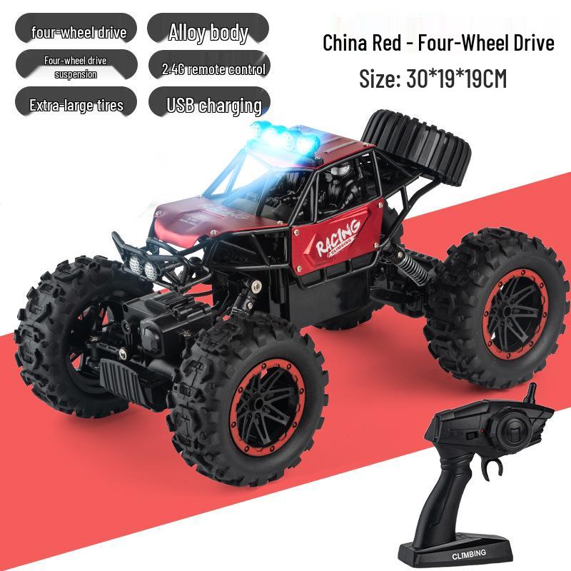 

Очень большой внедорожник с дистанционным управлением 2.4G, игрушка-гоночный автомобиль для лазания 4WD с двойным аккумулятором для детей 2 Batteries, 80 Minutes Run Time