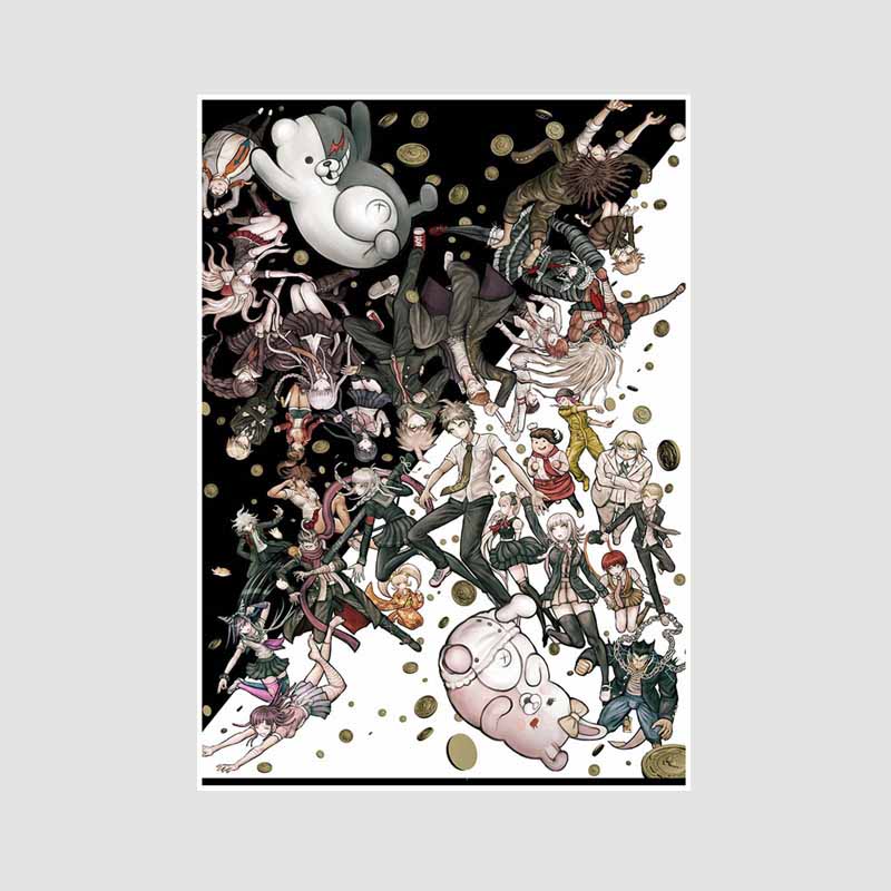 

Ретро Белая Бумага Мультфильм Фигурка Плакаты Эстетическая Классическая Игра Danganronpa Плакат Настенный Декор Домашняя Комната Бар Кафе Украшения Искусство Живопись 30x21cm