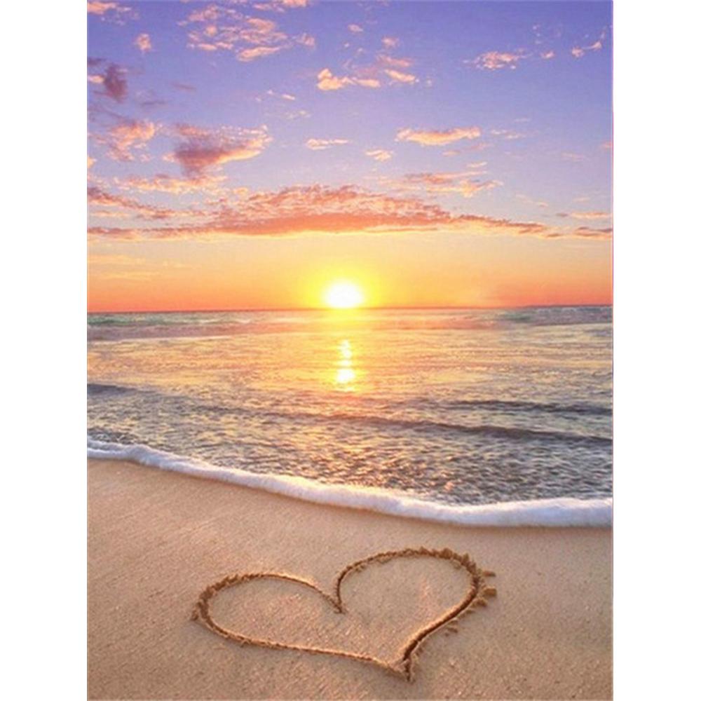 Diamond Painting Seaside Full Square Cross Stitch Kits 5D Diamond Embroidery Landscape Mosaic Door Needlework Home Decor
