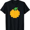 Pixel Orange 80er Videospiel Halloween Einfaches Gruppenkostüm T-Shirt
