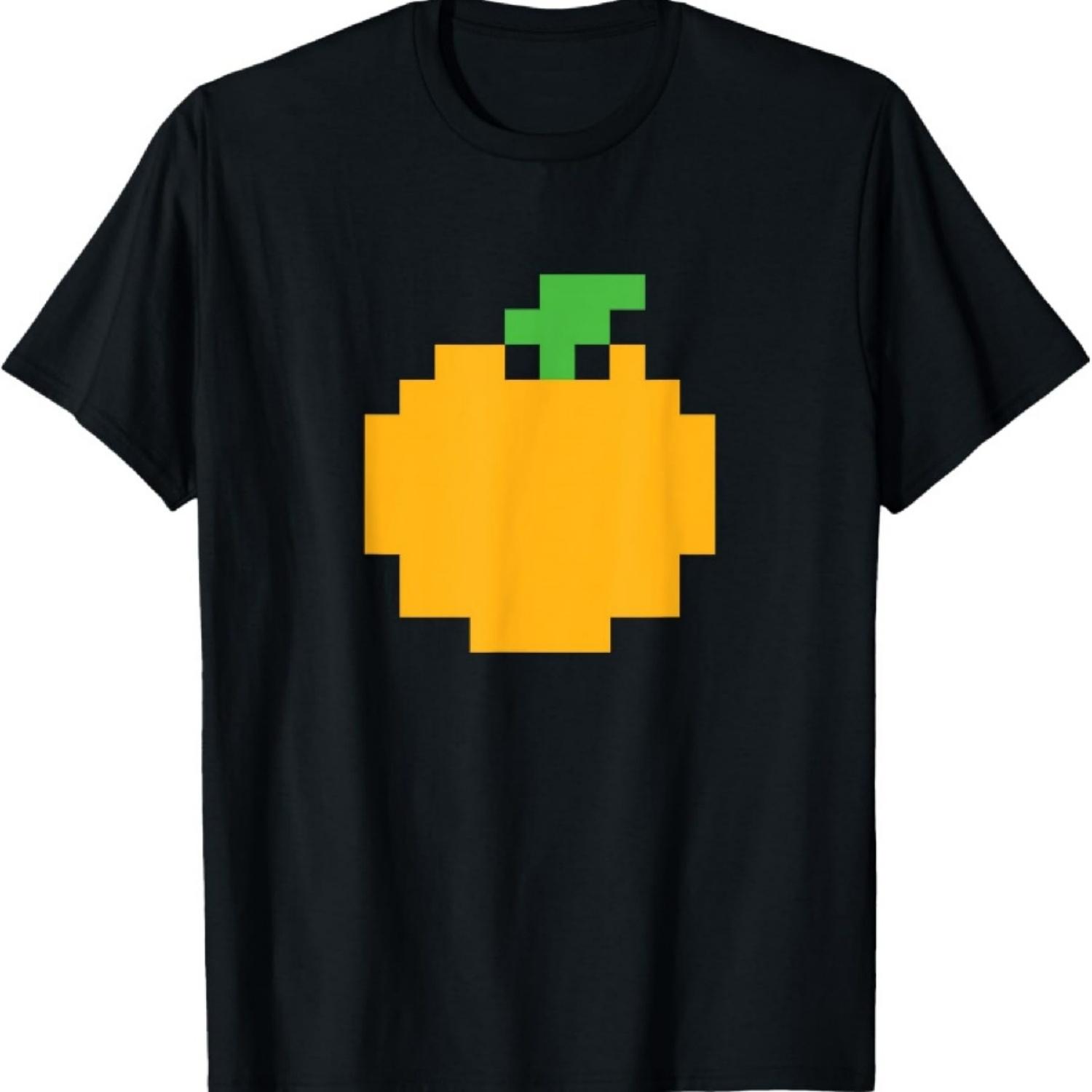 

Pixel Orange 80s Video Game Halloween Easy Group Costume T-Shirt XXXXXL чорний