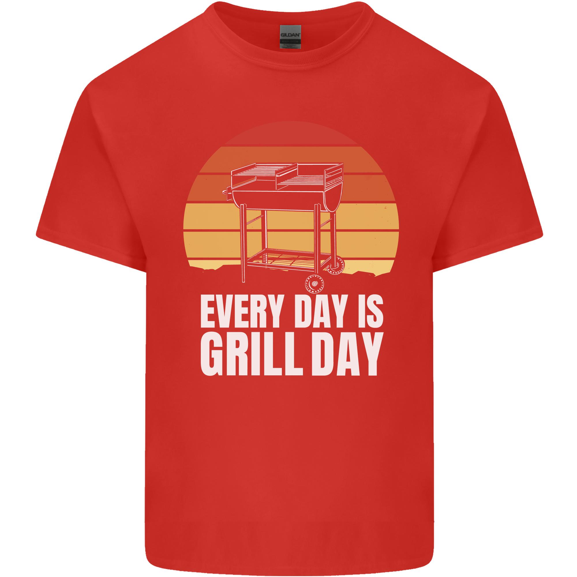 Every Days a Grill Day Funny BBQ RetireUnisext Unisexs Light Cotton TShirt S