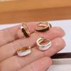 Style Dripping Oil Korean Style Earrings Women Hoop Earrings Huggie Earrings Enamel Ear Buckle