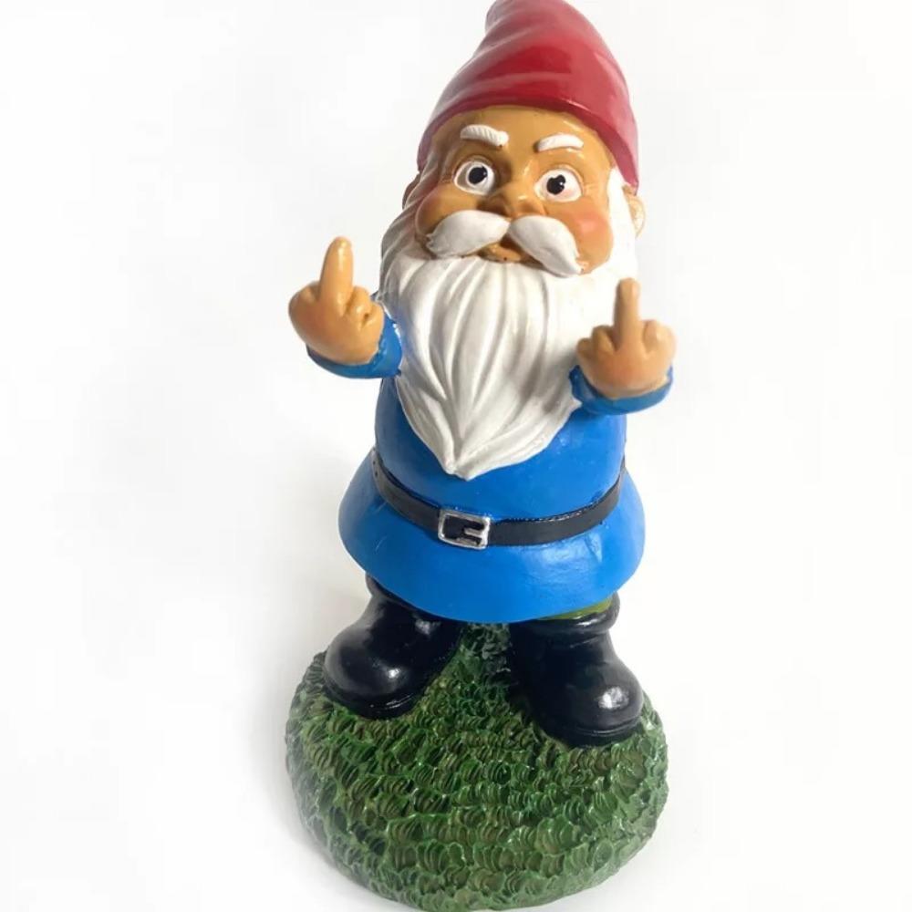 Christmas Gift Ornament Garden Ornament Dwarf Resin Crafts Cartoon Dwarf Statue White Beard Old Man
