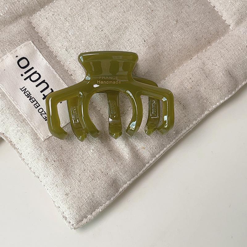 

Инс Ретро Утолщенная 6,5 см Среднего размера Заколка для волос из желеобразного уксусного волокна Роскошная Премиум Заколка-акула Аксессуары для волос Hair Claws