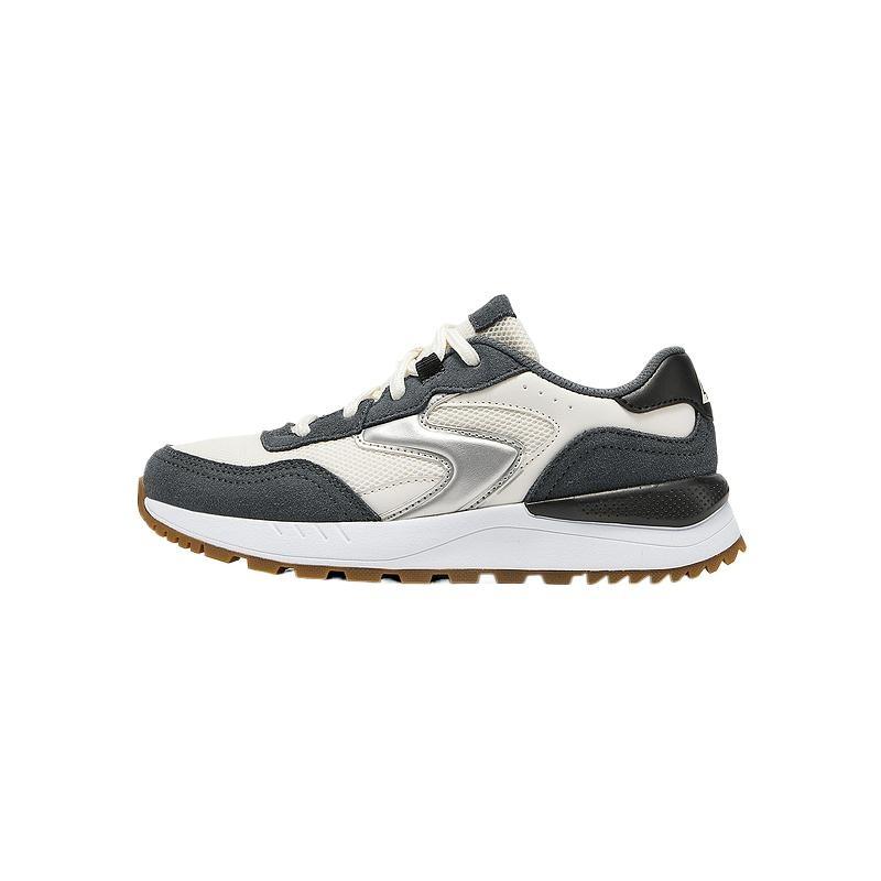 Skechers Kids Street Boys Mesh Breathable Non Slip Low Top Casual Shoes Grey White 419010L-GYW 32
