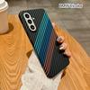 Samsung A56 Carbon Fiber Skin Feeling Magnetic Phone Case Samsung A55 Simple and Fashionable Anti Slip Anti Fall
