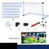 Mini Folding Football Soccer Ball Plastic 2 Sizes Removable Goal Post Net Set High-strength Kids Indoor Outdoor Toys
