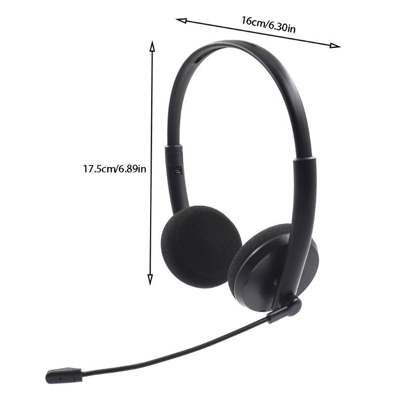 Call Center USB Headset Noise Cancelling Headset Headphone with Microphone 20Hz-20KHz Frequency Response Headphones