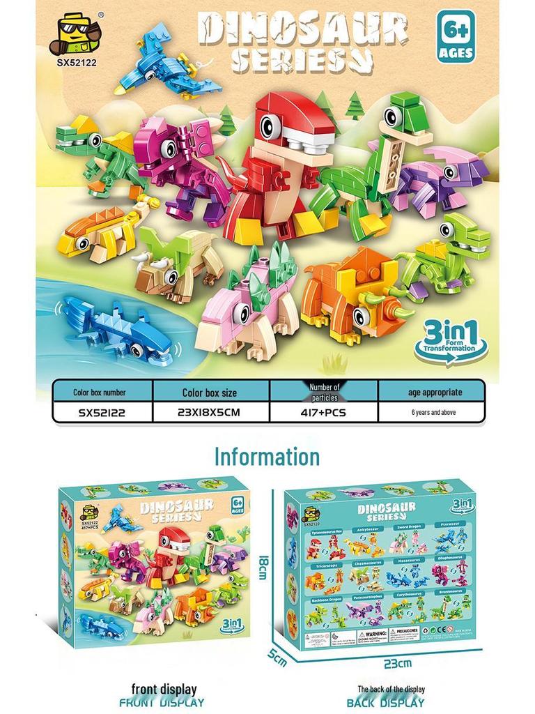 Dinosaur Series Building Blocks - Educational Toy for Kids