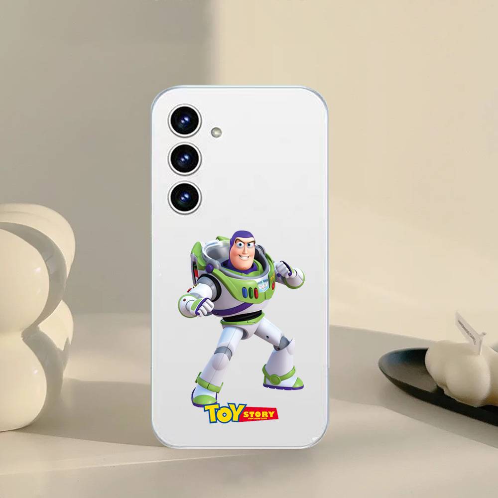 B-Buzz Lightyear Phone Case For Samsung Galaxy S21 S22 S23 S24 S25ULTRA FE Ultra Plus5G A52S Transparent Cover