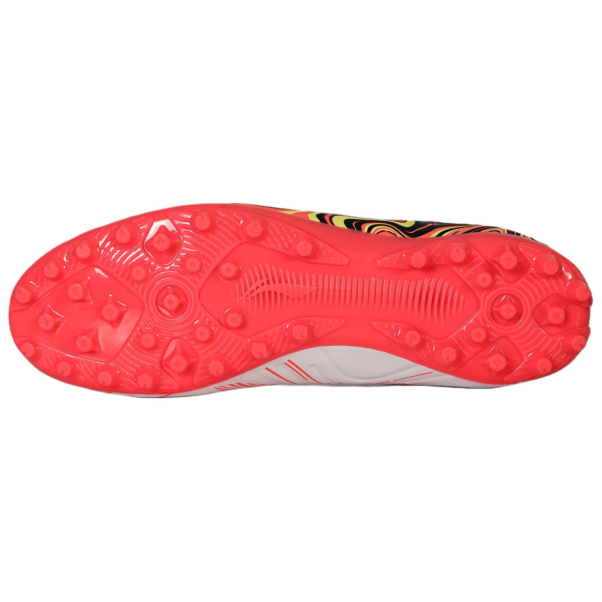 

New LiNing MG Rubber Short Studs Soccer Shoes Unisex Standard White/Neon Crystal Red YSFV005-5 38