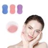 3PCS Soft Handheld Silicone Facial Cleansing Brush Anti-Slip Face Exfoliating Scrubber Brush