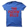 The Fuckin' Bills T-Shirt Design - Royal Blue Shirt with Red Print