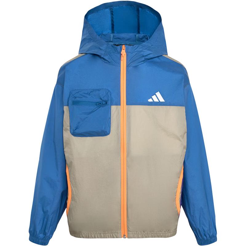 Adidas Kids  Lightweight Hooded Sport Jacket 128CM