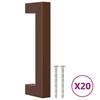 Furniture Handles 20 Pcs Bronze Finish 96 Mm Center To Center Distance Stainless Steel
