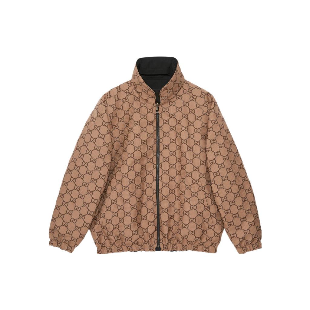 GUCCI SS23 Jacket Men's Brown Black 722511-ZALX2-1043
