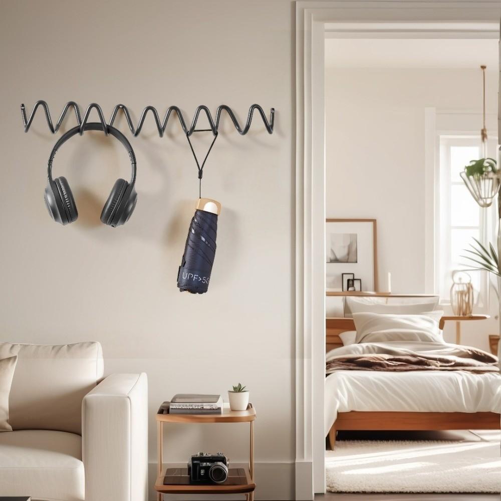 Vlnové Tvarované Věšáky na Oblečení Kovový Věšák Kreativní Polička na Oblečení Domov