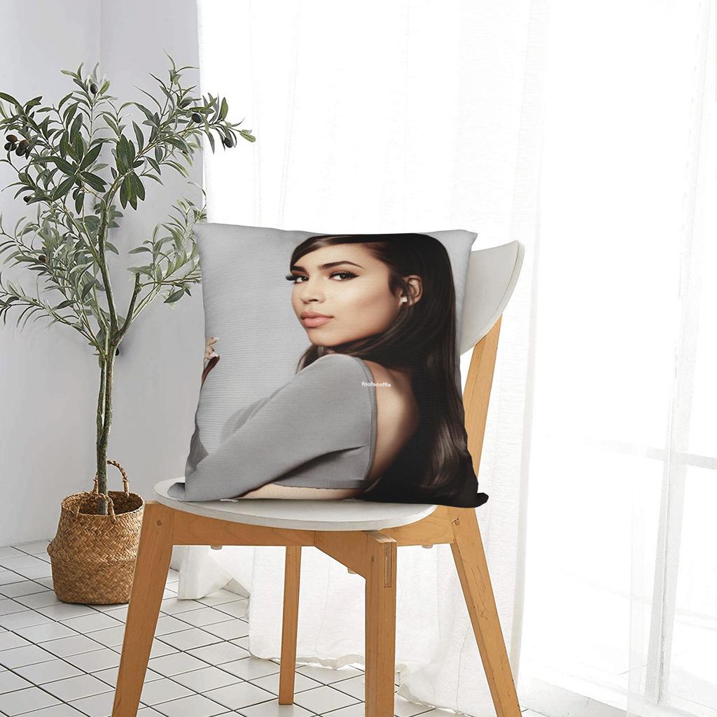 Actor S-Sofia C-Carson Pillow Cover  Novelty Pillow Case For Living Room Chair Soft Cushion Cover Birthday Present