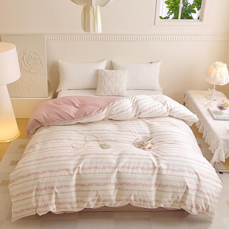 Duvet Cover Pastoral Style Quilt Cover 100% Cotton Comforter Cover Housse De Couette Soft Bed Cover (No Pillowcase)