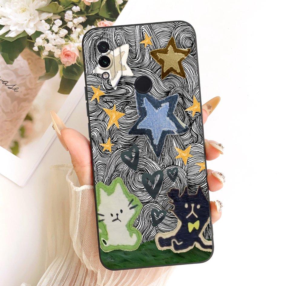 Case For Xiaomi Redmi Note 7 Pro Cover Lovely Cat Rabbit Cartoon Soft Candy Silicone Protective Shell For Redmi Note 7 7S Fundas