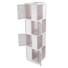 Rotating Bookshelf 360 Display Floor Standing Bookcase Storage Rack Corner Bookshelf for Small