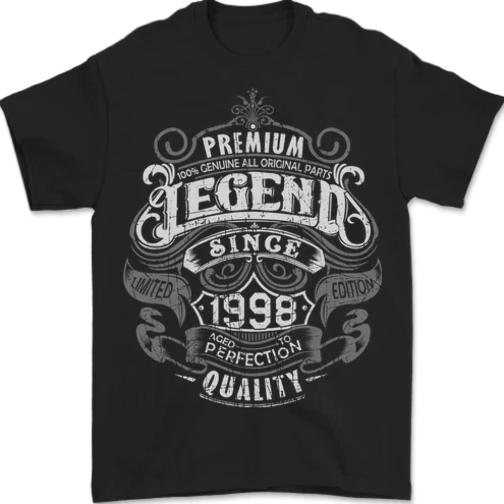 Premium Legend 28th Birthday 1998 Mens T-Shirt 100% Cotton 4XL