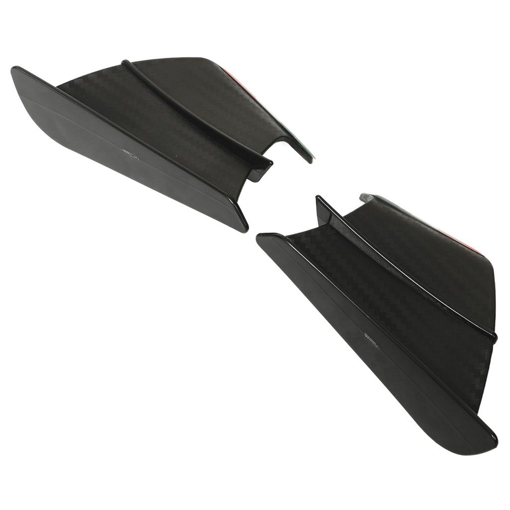 2PCs Motorcycle Wing Side Spoiler Fairings Winglets Fit for NINJA 400 250 Z900 Z1000 Matte Carbon
