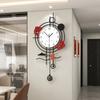 New Modern Wall Clock for Living Room - High-End Home Decor, Quiet Design, No-Drill Installation, Minimalist Style