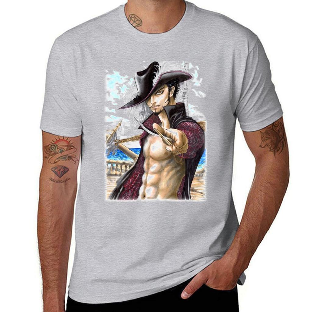 Dracule Mihawk Tshirt Aesthetic clothing graphics sublime Short sleeve tee mens graphic tshirts anime