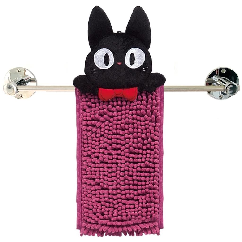 Senko Delivery Service Jiji and Ribbon Hand 15 X 28 Cm Using the Wine 91196 Kiki's Towels, Approx. (when Loop), Red, Absorbent, Quick-Drying