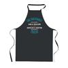 Kitchen Apron - A Wonderful Teacher - Black - Durable Cotton - Breton Print