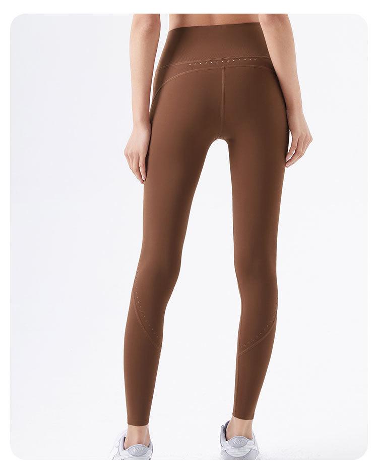Seamless High-Waist Peach Hip Yoga Fitness Pants for Women