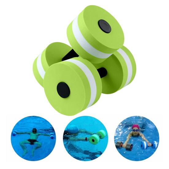 2Pcs Water Dumbbell High Density EVA Foam Pool Weight Women Water Aerobic Weight Loss Floating Exercise Dumbbell Aqua Fitness Barbell