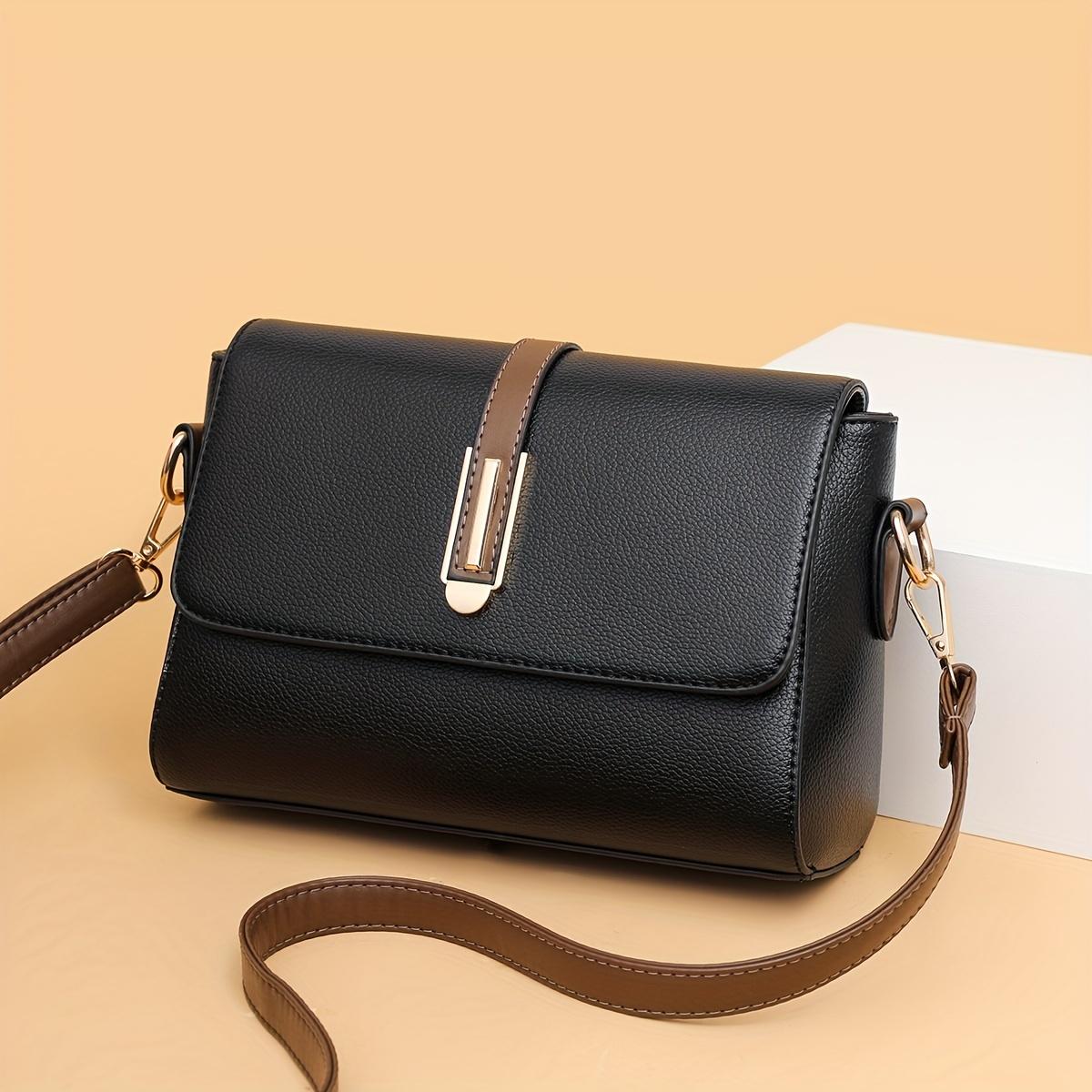 Сумка через плечо из искусственной кожи в стиле ретро — фото 4