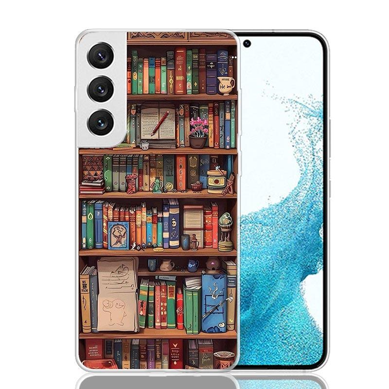 Read Books Illustration Reading Phone Case For Samsung Galaxy S26 S25 Edge S24 S23 FE S22 Ultra S21 Plus S20 + Fundas Cover Coqu