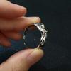 Retro The Nude Body Adjustable Open Ring For Men Punk Gothic Edgy Hiphop Copper  Bold Statement Vintage Accessories Gift