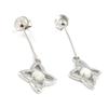 Les Trésors De Lily [G8702] - Silver Earrings 'Goddess Opal' Silver White (rhodium-plated) - 12x30 Mm