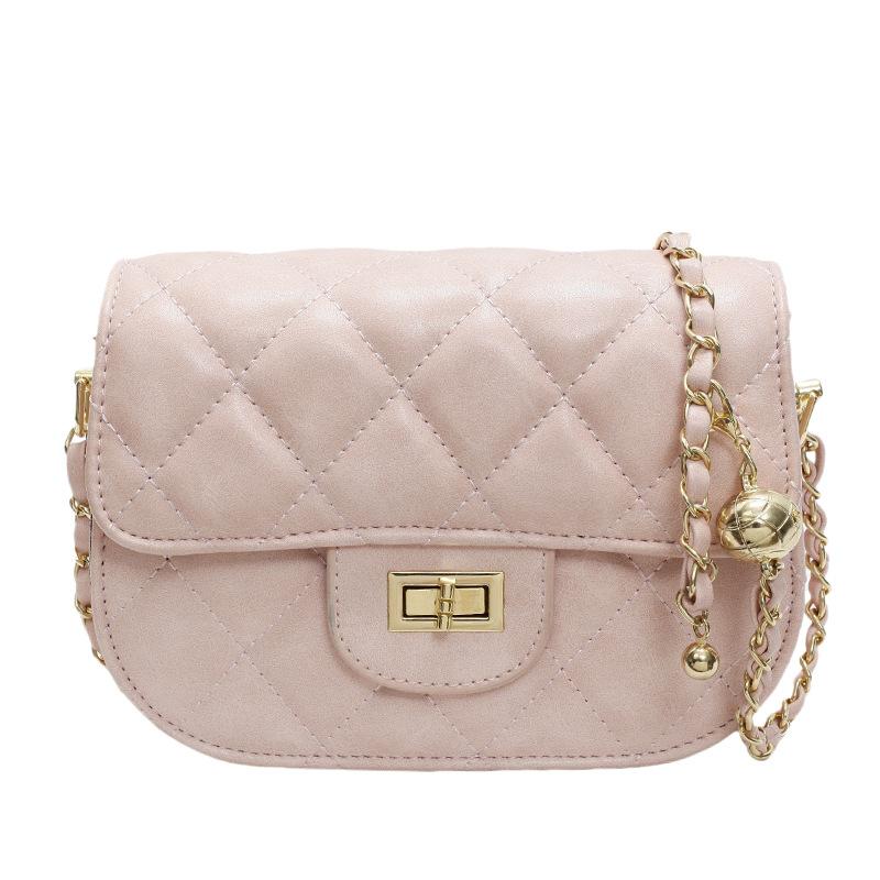 Popular chain spring and summer messenger bag women's fashion niche small square bag high-end diamond bag