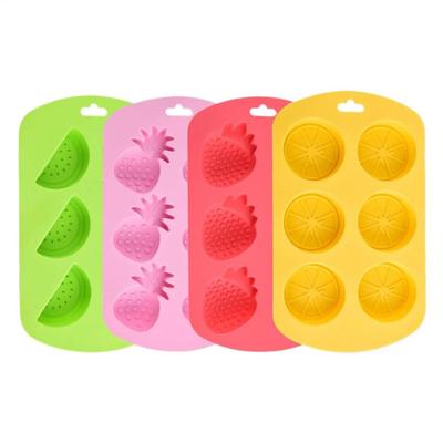 Non-Stick Surface Silicone Ice Mold Fruit Shape Fruit Shaped Silicone Mold  Candy Making