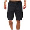 Men Summer Fashion Casual Solid  Basic Loose Quick-drying Shorts Beach Pants