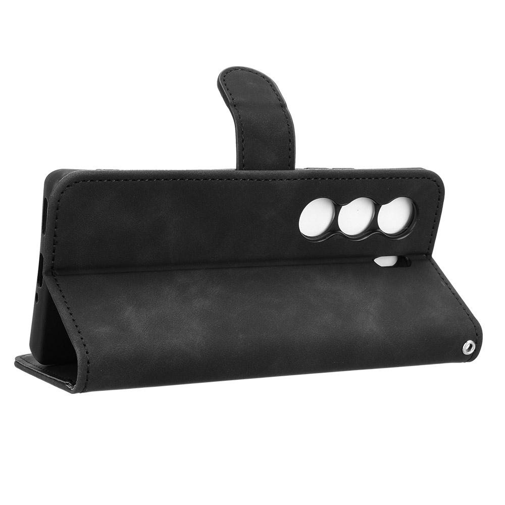 Für TECNO Camon 40 4G Lederhülle Hautgefühl Anti-Sturz Brieftasche Klapphandyhülle