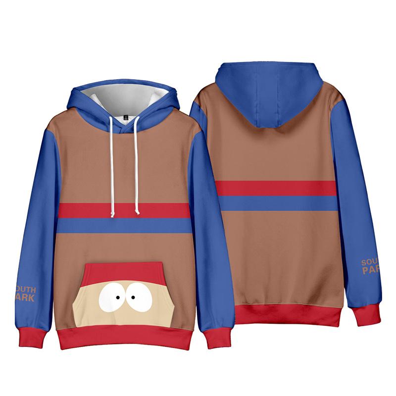 НОВЫЙ Унисекс Худи Свитшот Южный Парк Аниме С Графическим Принтом Уличная Одежда Худи для Пар Мужчин Женщин XS