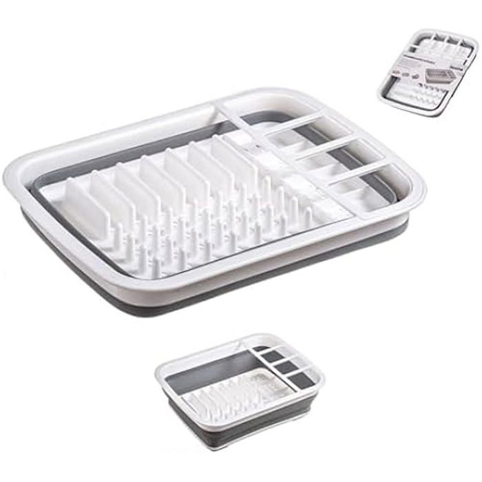 Égouttoir pliable - Dekorum - Plastique - Antidérapant - 38x29,5x12,5 cm