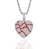 Trendy Zircon Butterfly Hip Hop Pendant Necklace for Couples