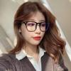 2PCS Unisex Square Plastic Frame Trendy Anti-Blue Light Clear Glasses for Back To School Clothing Accessories.