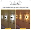 Waterproof Solar Wall Lights Atmosphere Super Bright Courtyard Lights Round Sunscreen LED Wall Wash Light Outdoor Lighting